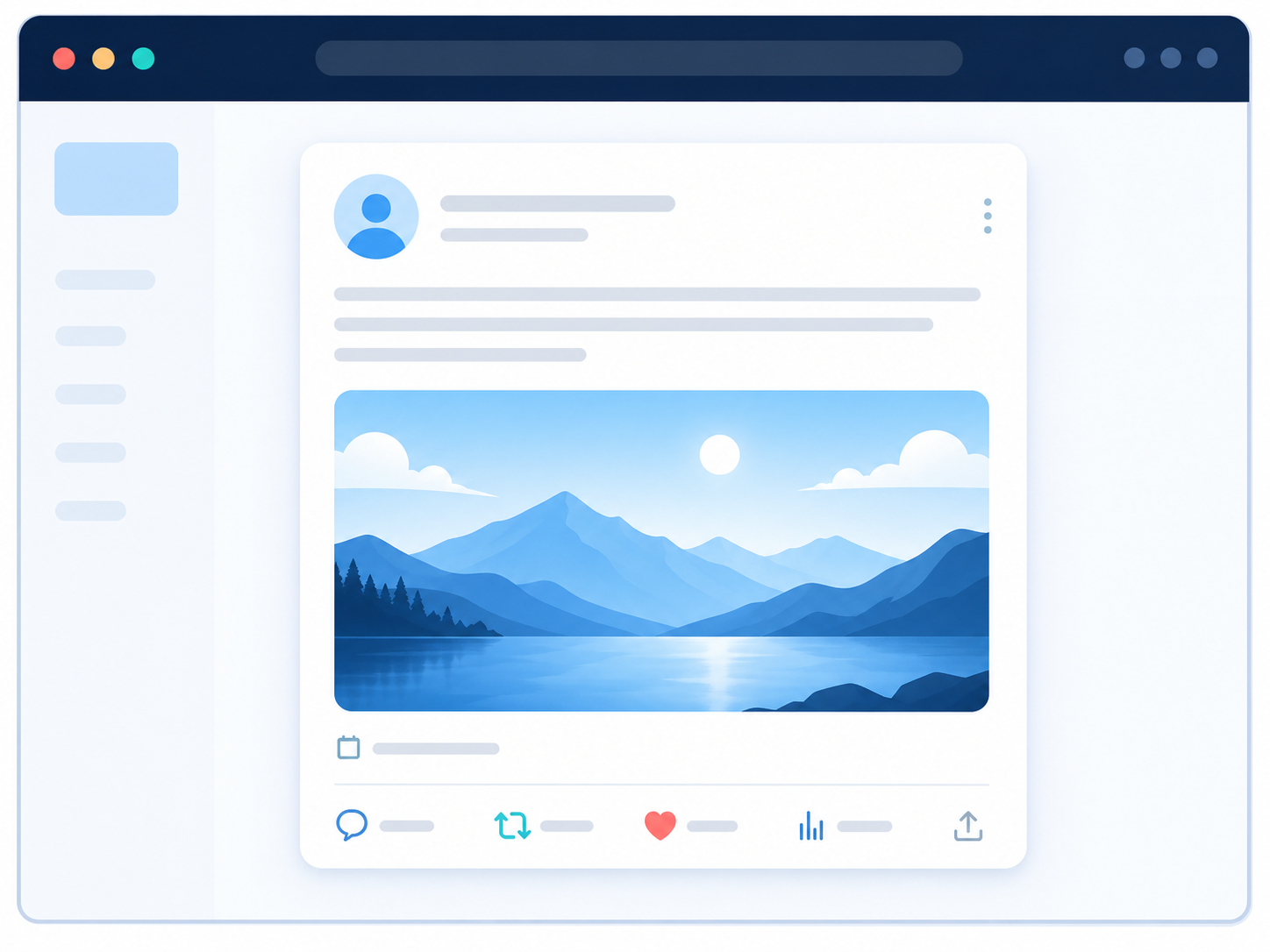 Illustration of an individual public post